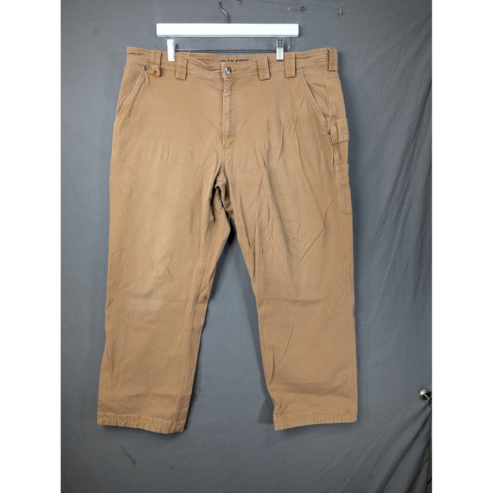 Duluth Trading Co Flex Fire Hose Relaxed Fit Carpenter Pants Brown 42x30